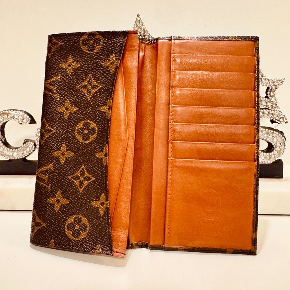 Louis Vuitton Monogram bifold wallet 100% hand made soft quilt leather - Picture 3 of 16